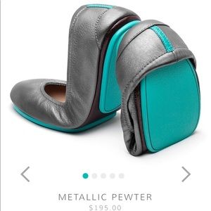 Tieks Metallic Pewter